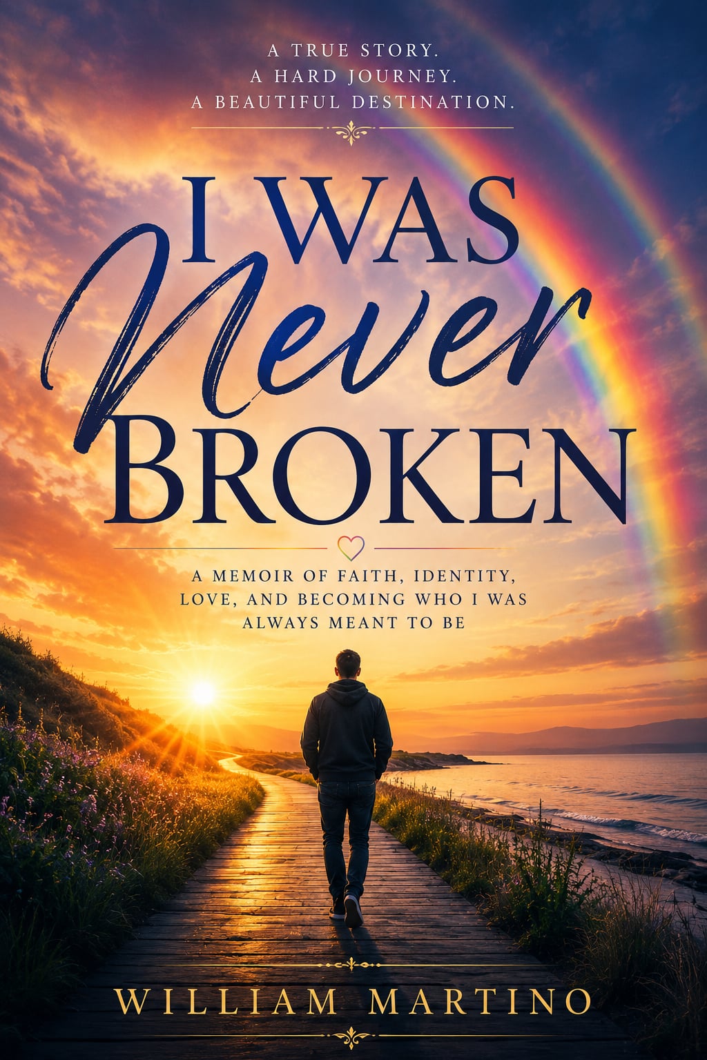 I Was Never Broken: A Memoir of Faith, Identity, Love, and Becoming Who I Was Always Meant To Be book cover